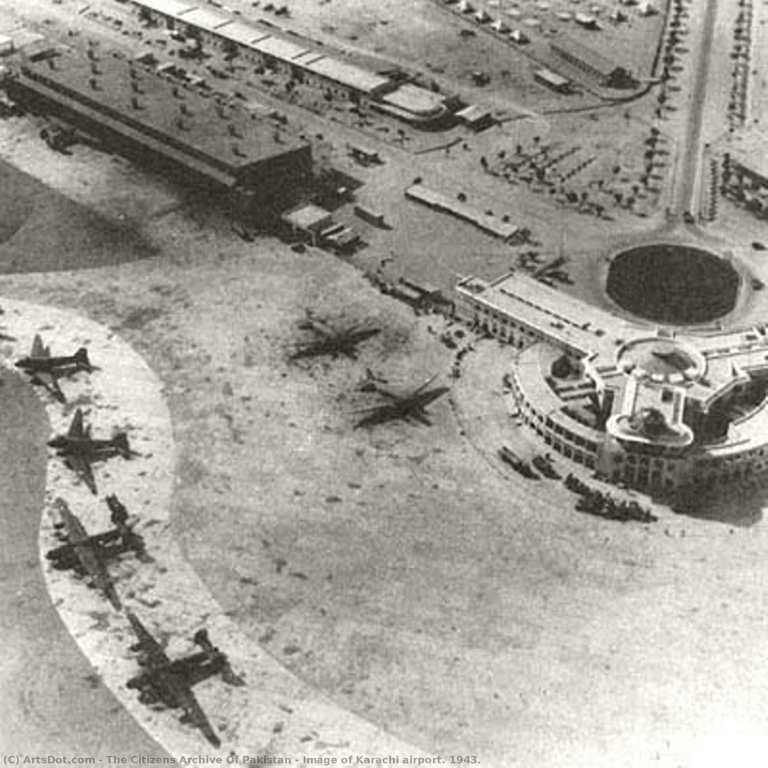 Image Of Karachi Airport. 1943. — The Citizens Archive Of Pakistan