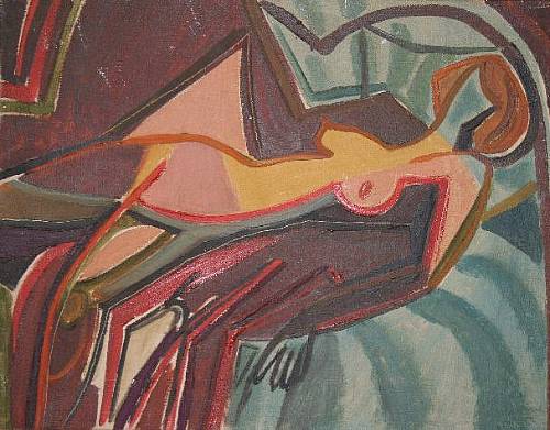 Abstract Reclining Nude — Jerzy Faczynski