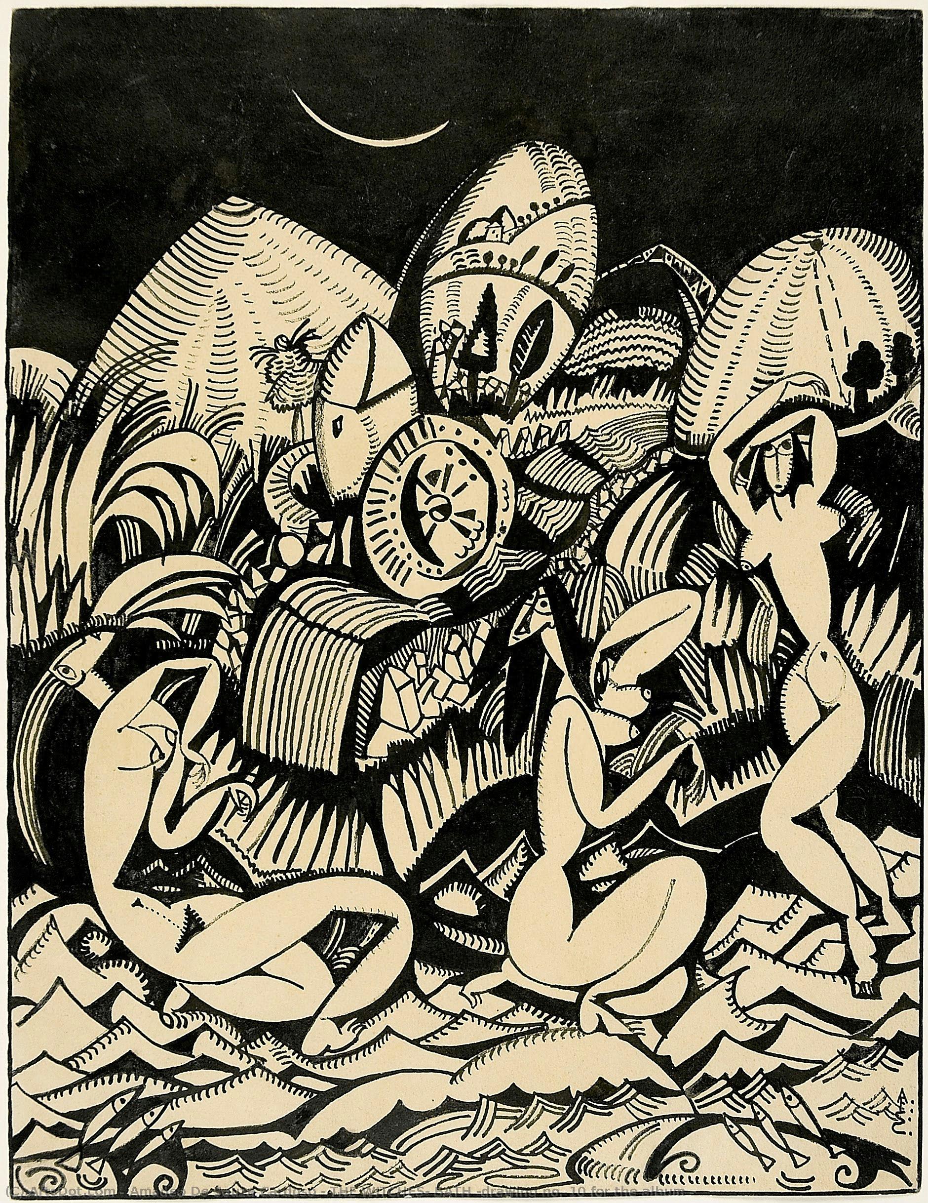 The Witches’ Bath (drawing No. 10 For The Album — Amadeo Souza Cardoso