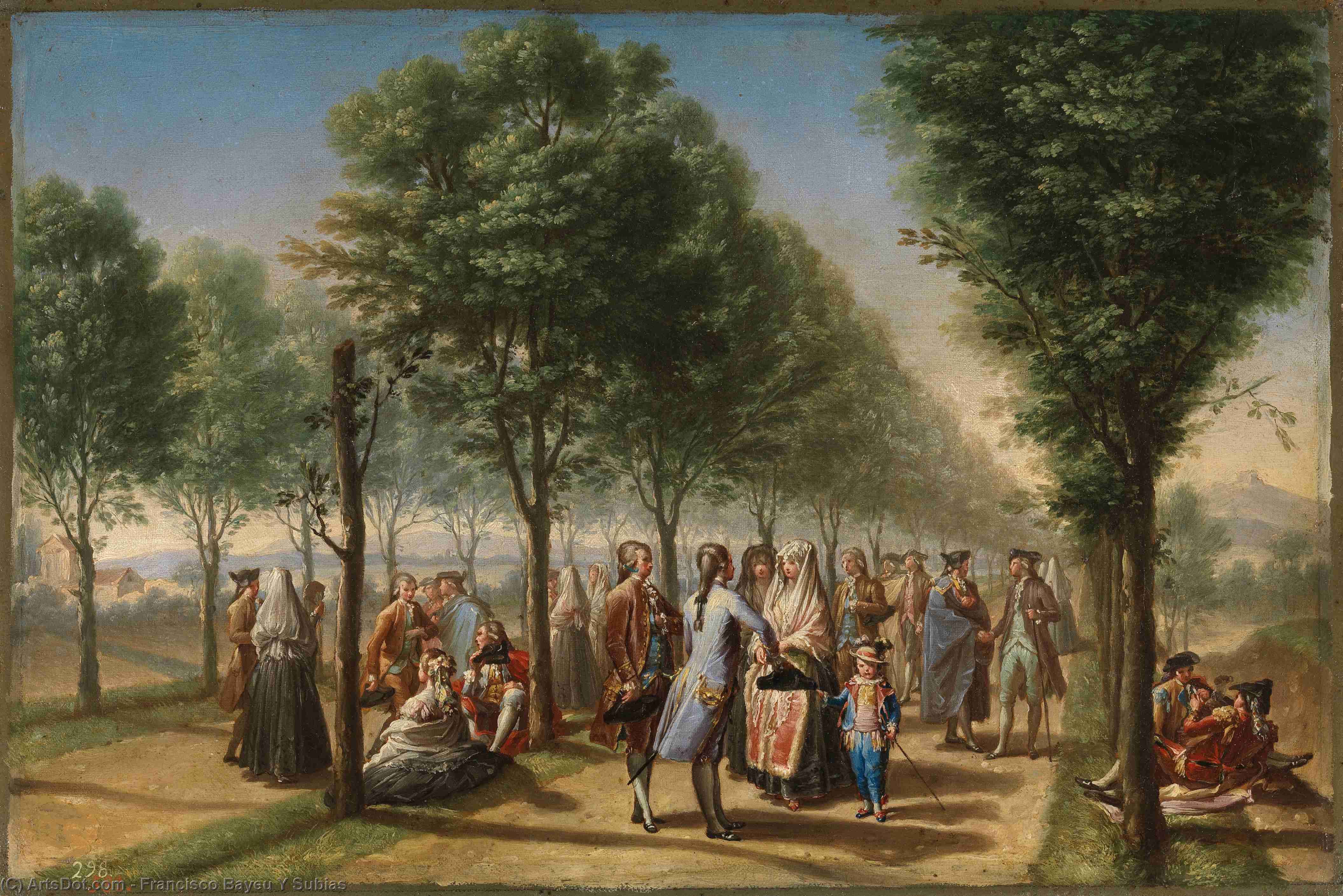 The Paseo De Las Delicias In Madrid — Francisco Bayeu Y Subias