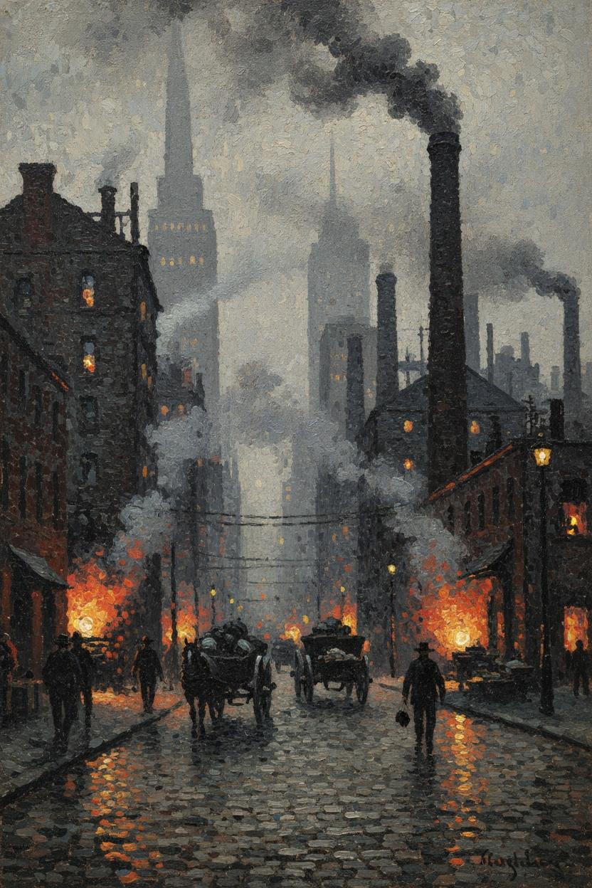Glut Des Eisenzeitalters: Eine Nocturne In Rauch Und Stein — Hortense Caron