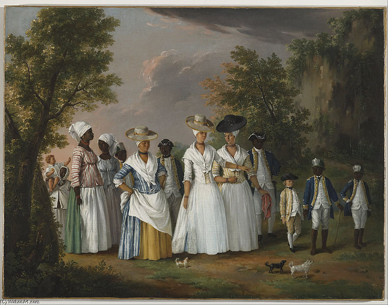 Free Women Of Color With Their Children And Servants In A Landscape - — Agostino Brunias
