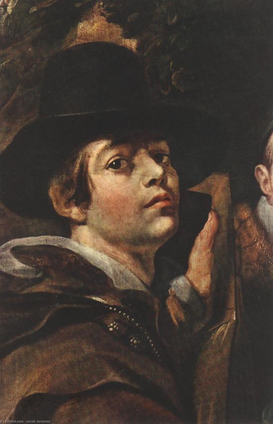 Self-portrait Among Parents, Brothers And Sisters (detail) — Jakob Jordaens