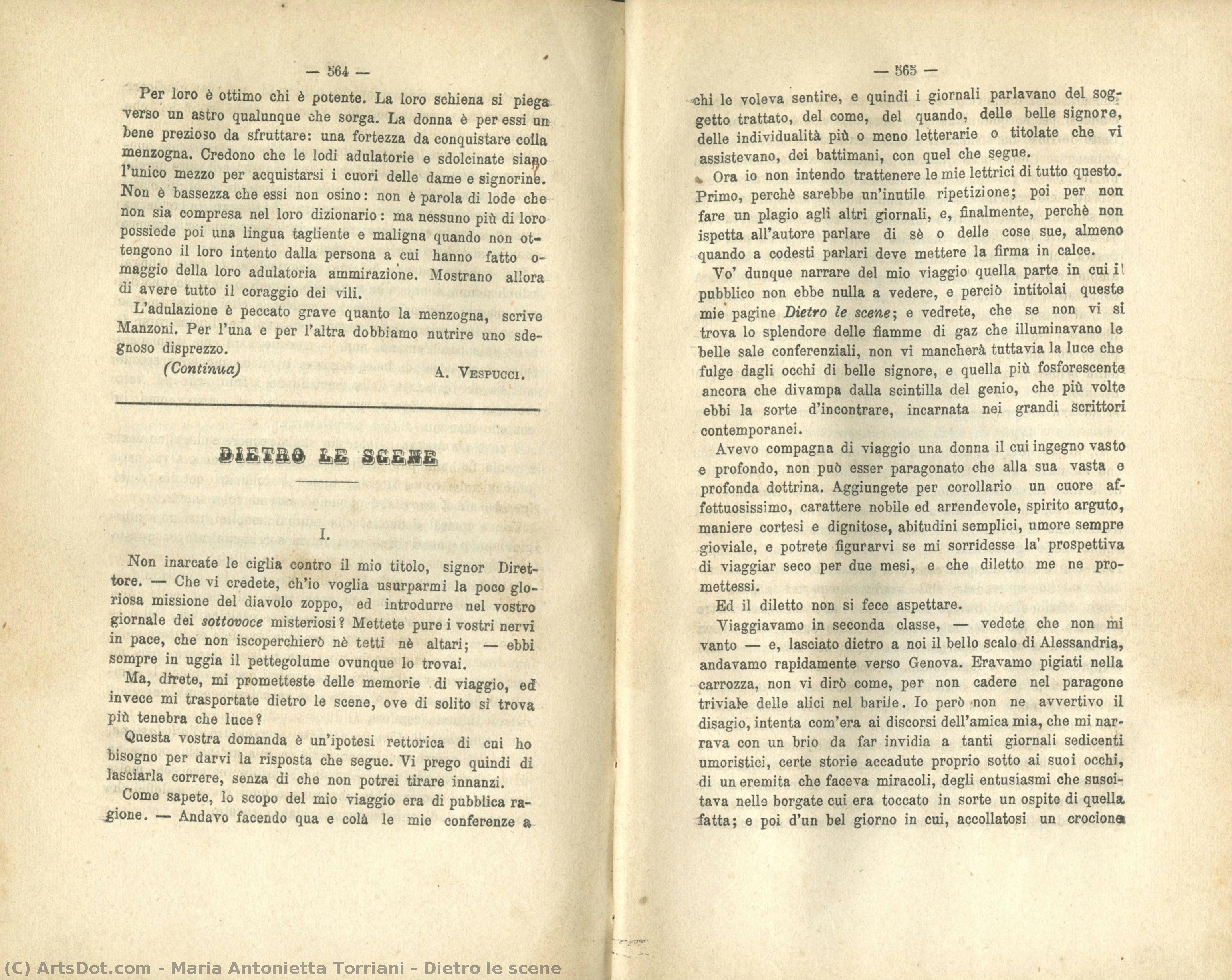 Dietro Le Scene — Maria Antonietta Torriani