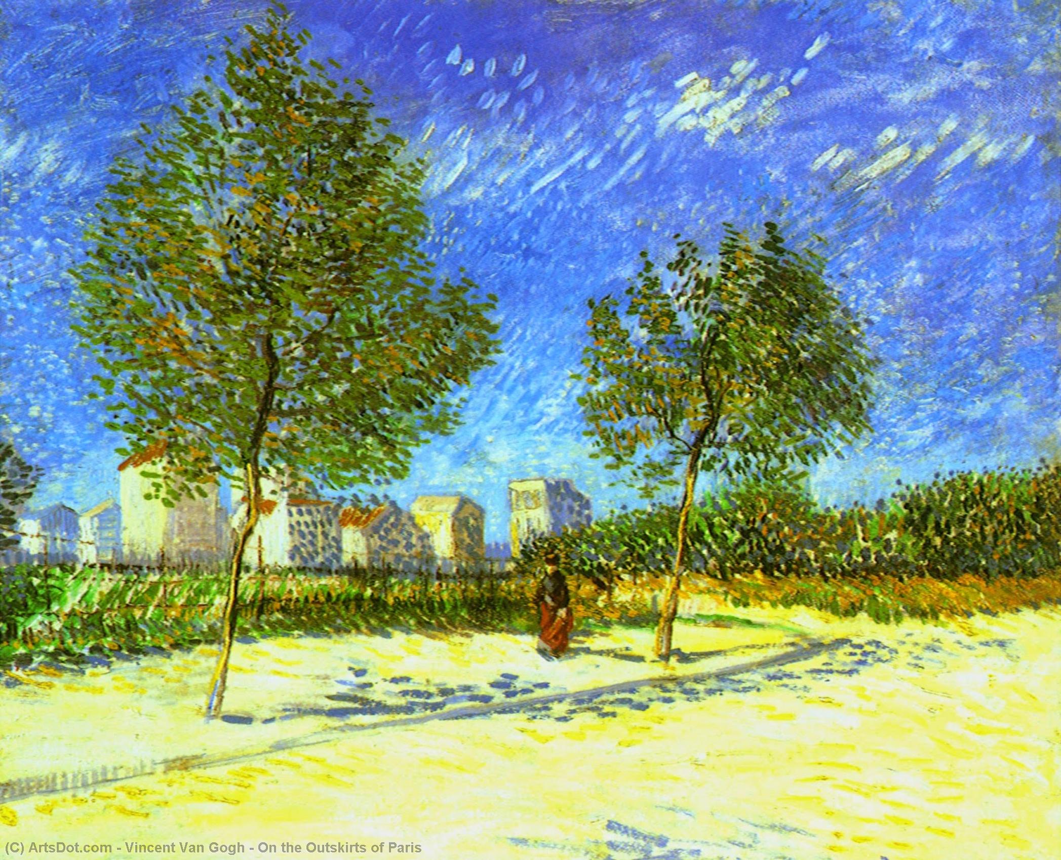 On The Outskirts Of Paris — Vincent Willem Van Gogh