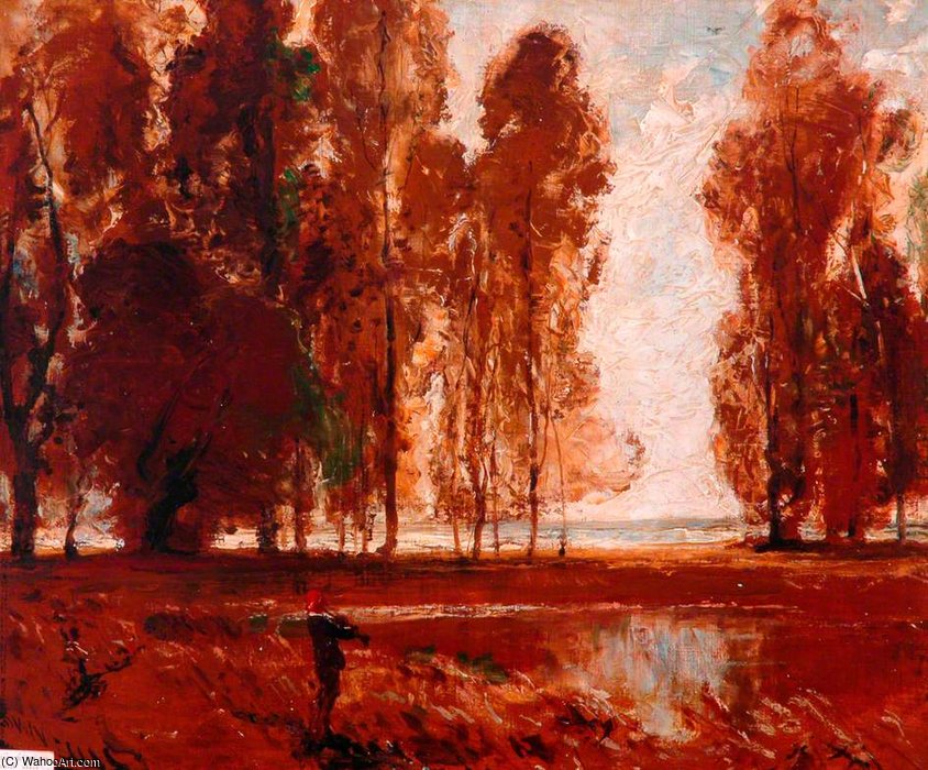 Poplars By The Sea — Edwin Ellis