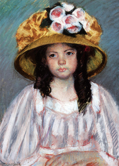 Girl In Large Hat — Mary Stevenson Cassatt