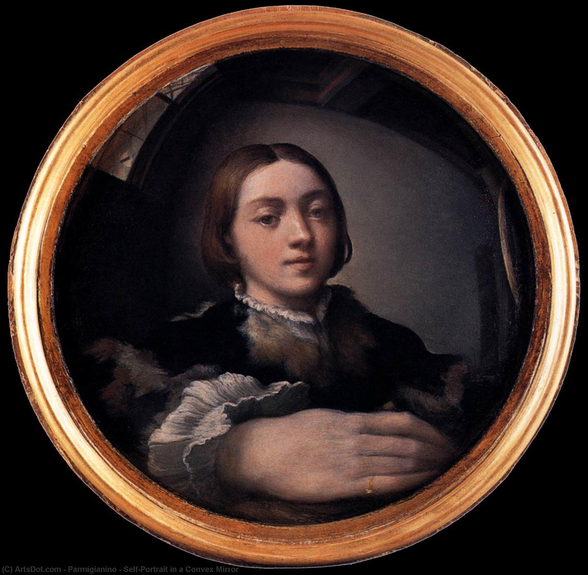 Self-portrait In A Convex Mirror — Parmigianino
