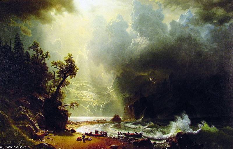 Pugest Sount On The Pacific Coast — Albert Bierstadt