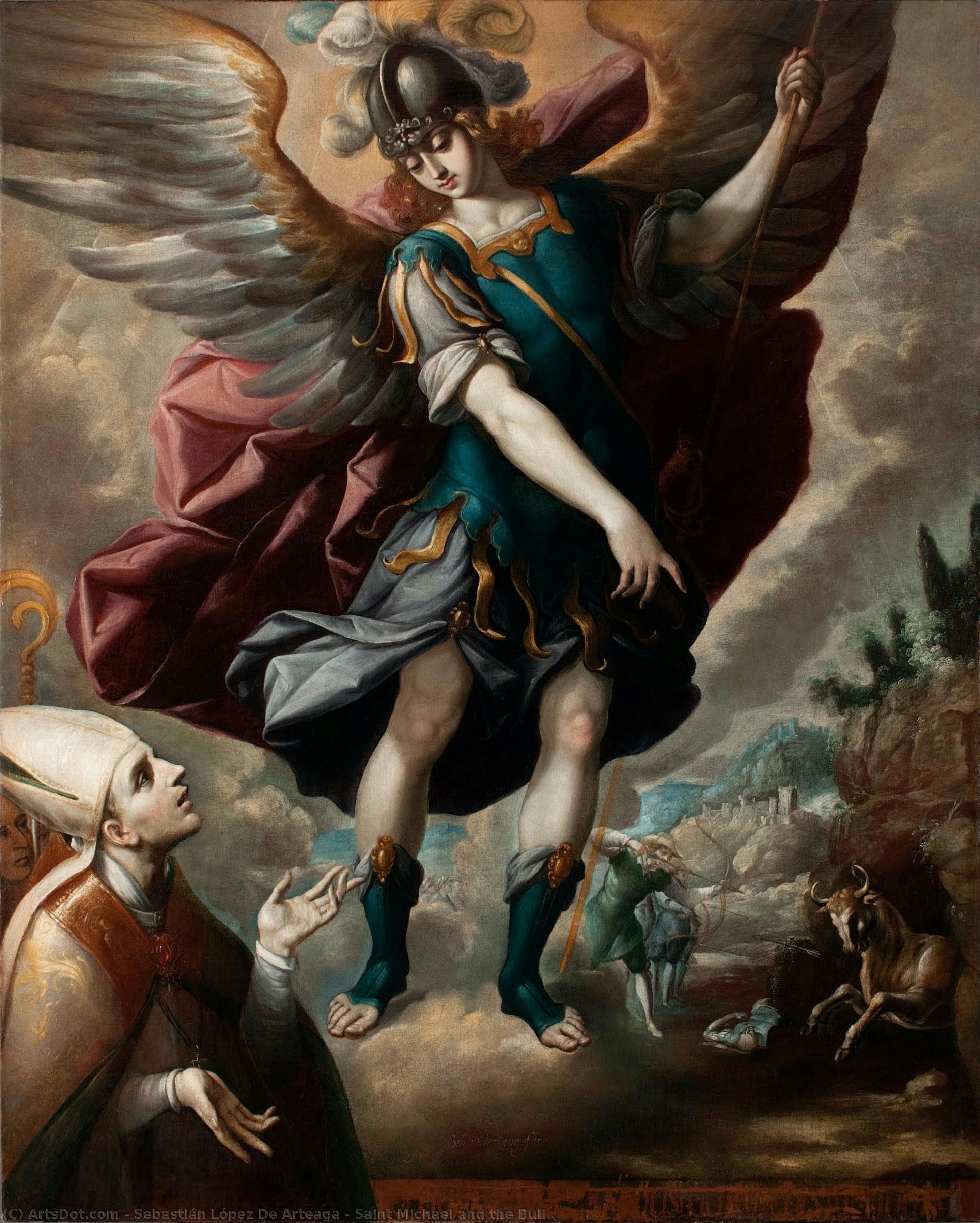 Saint Michael And The Bull — Sebastián López De Arteaga