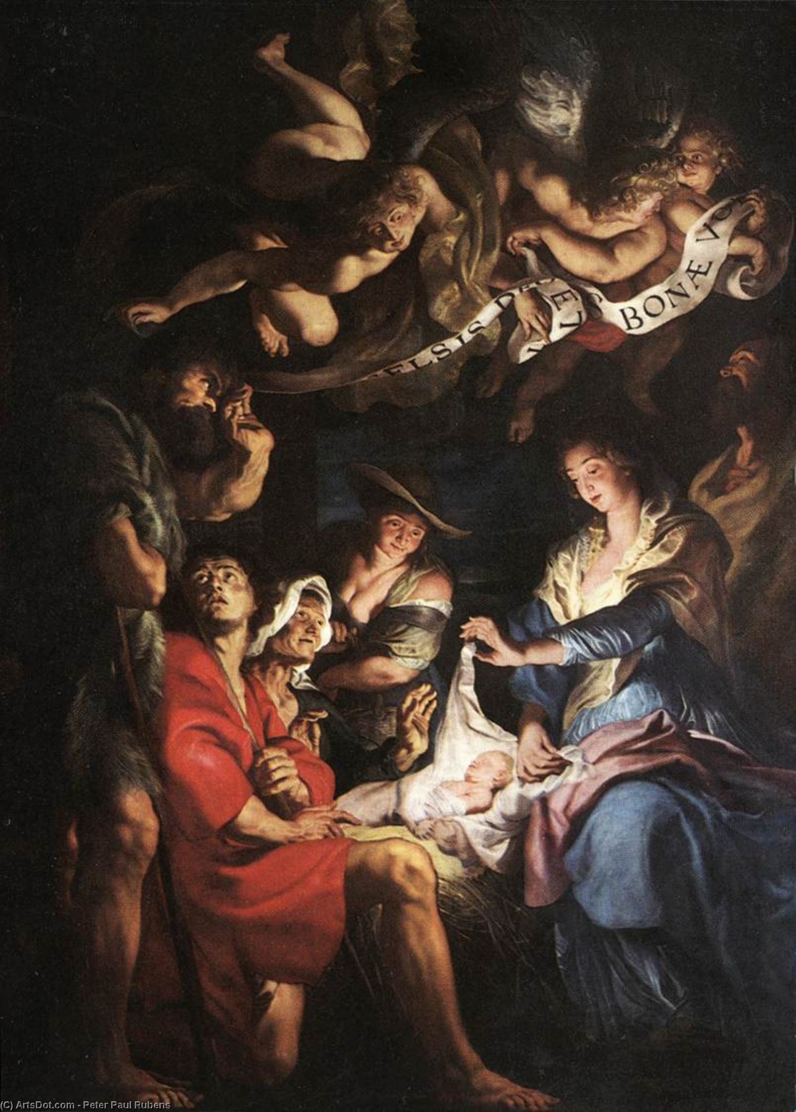 Adoration Of The Shepherds — Рубенс
