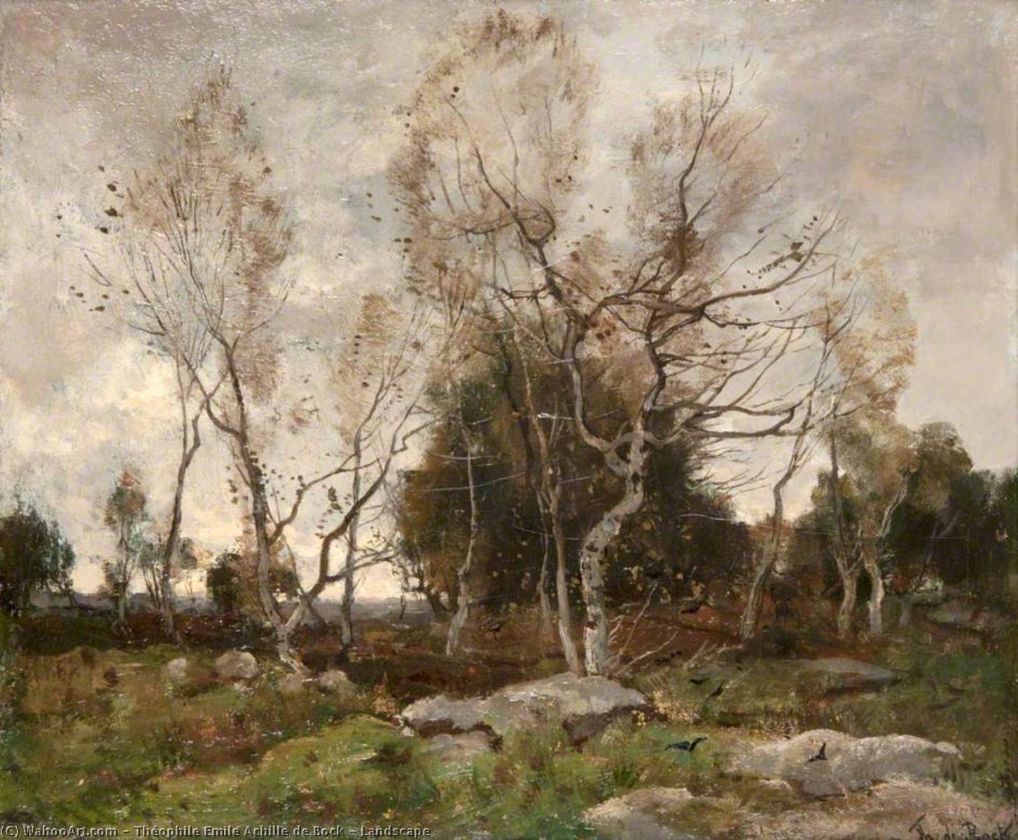 Landscape — Theophile Emile Achille De Bock