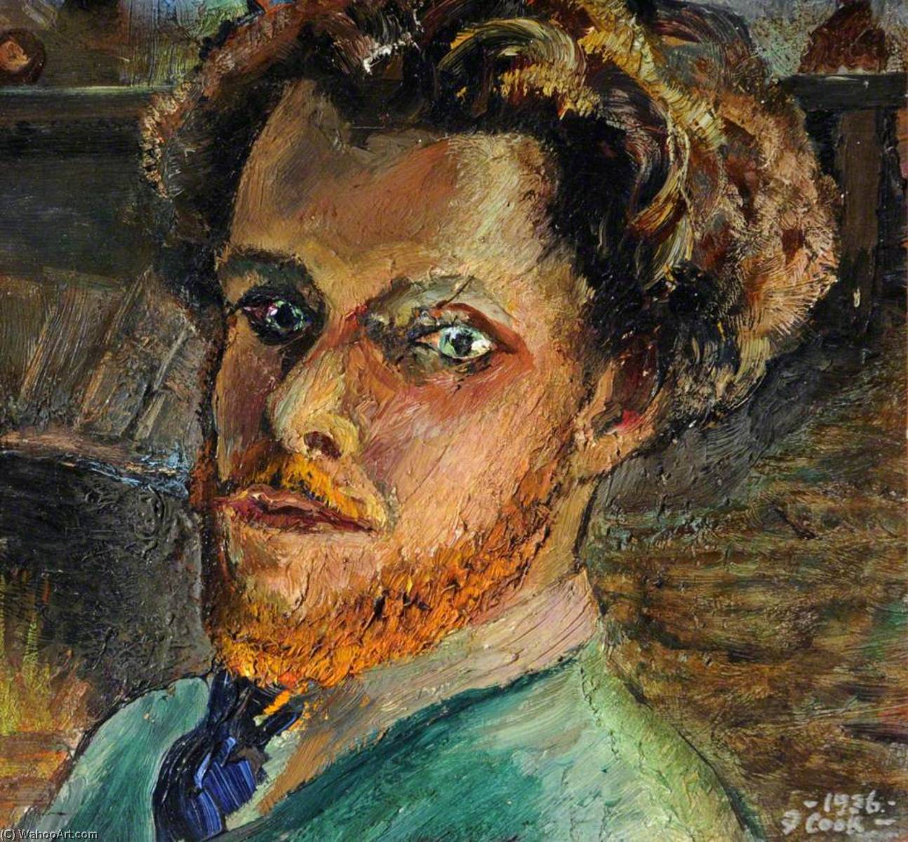Self Portrait With A Beard, Aged 29, At Porthallow — Francis Ferdinand Maurice Cook