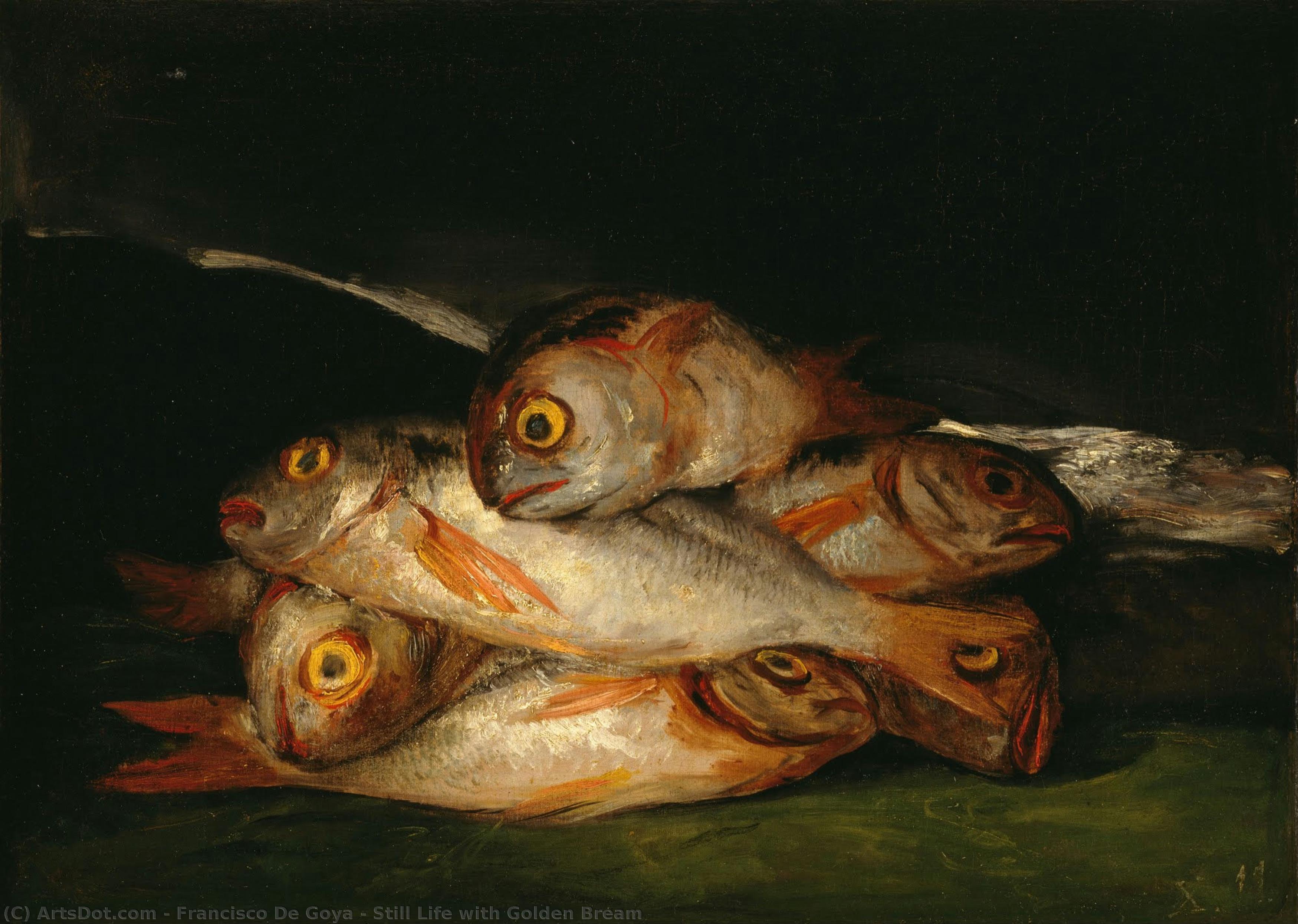 Still Life With Golden Bream — Francisco José De Goya Y Lucientes