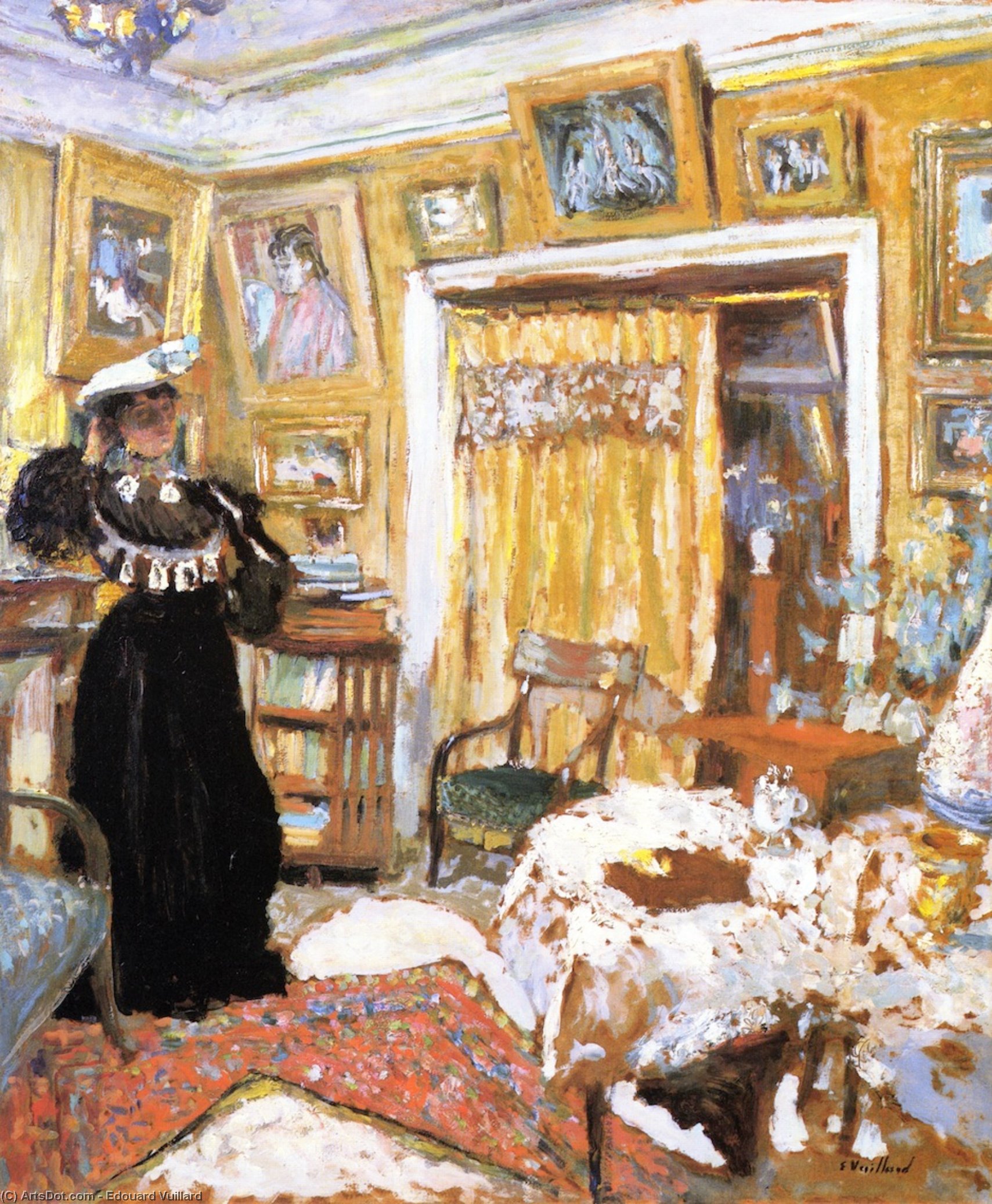 Lucy Hessel In The Small Salon, Rue De Rivoli — Jean-édouard Vuillard