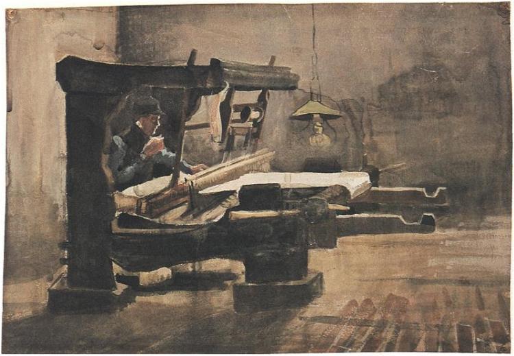 Weaver Facing Right — Vincent Willem Van Gogh