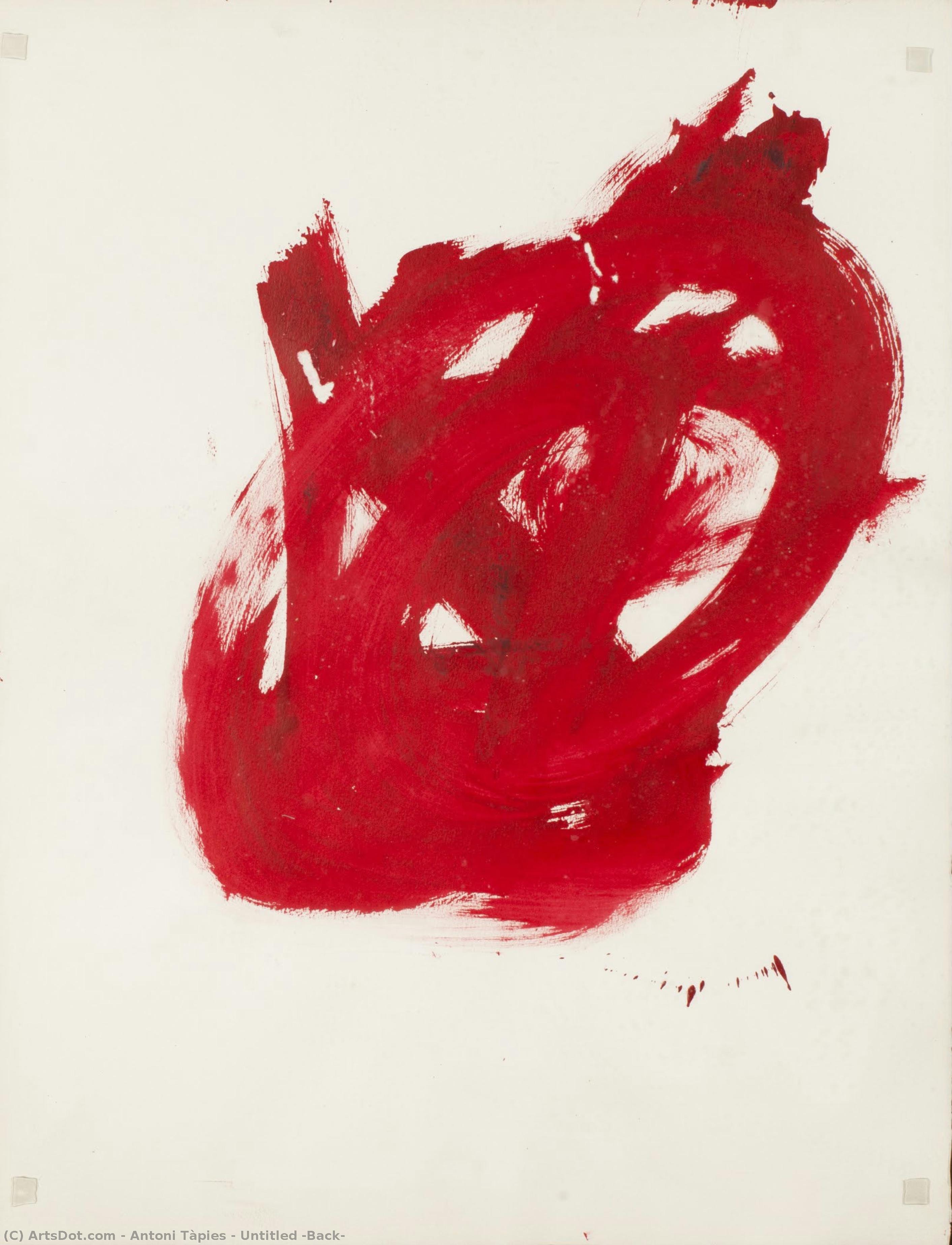 Untitled (back) — Antoni Tàpies