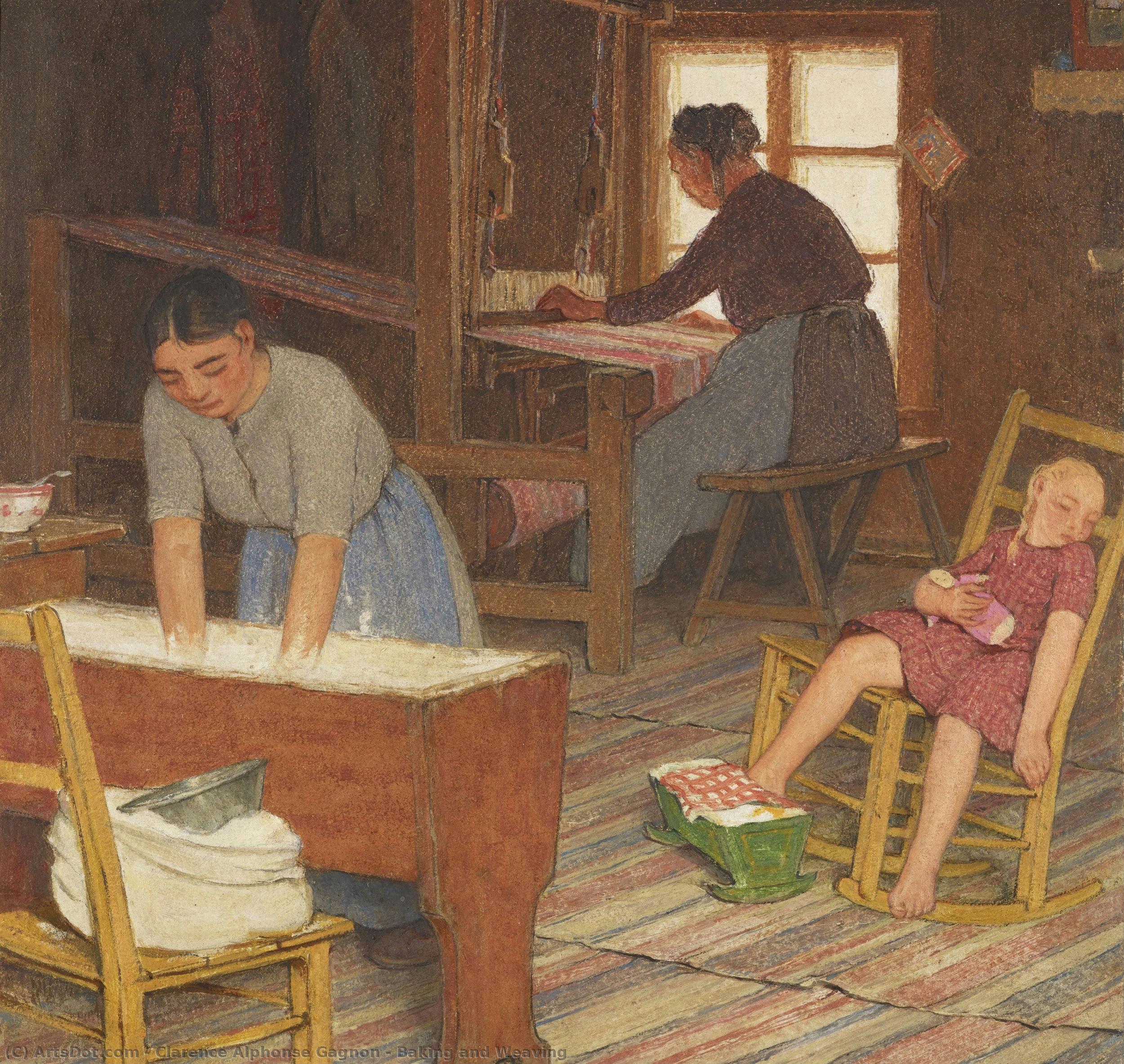 Baking And Weaving — Кларенс Альфонс Гагнон
