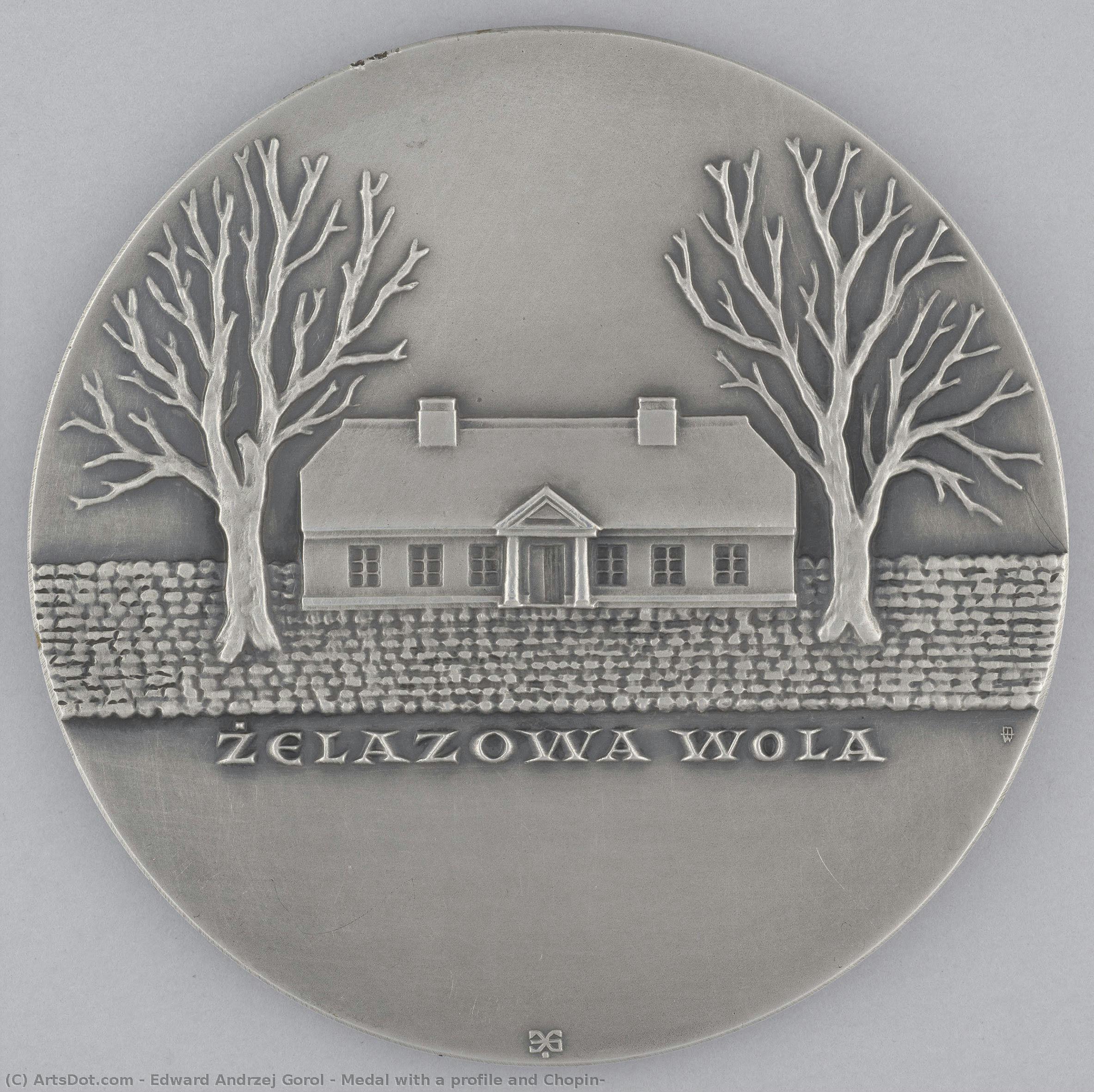 Medal With A Profile And Chopin — Edward Andrzej Gorol