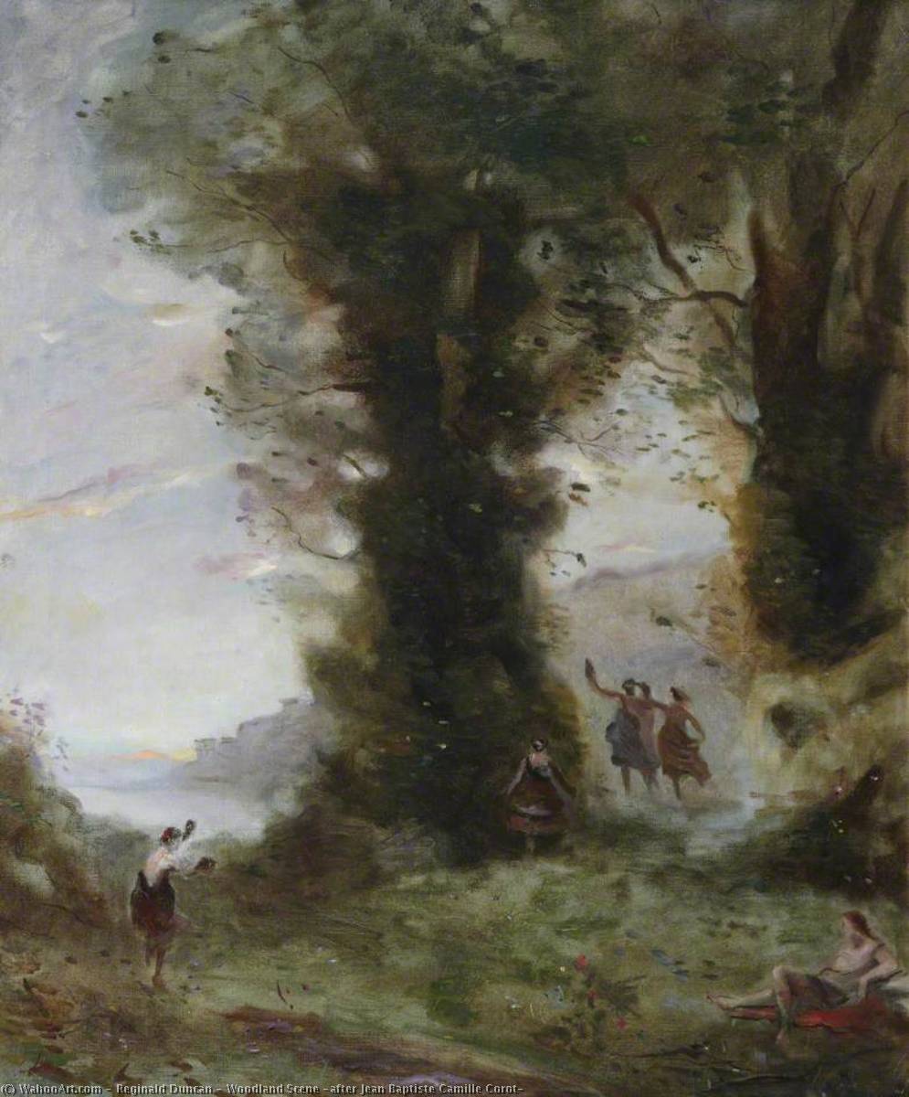 Woodland Scene (after Jean Baptiste Camille Corot) — Reginald Duncan
