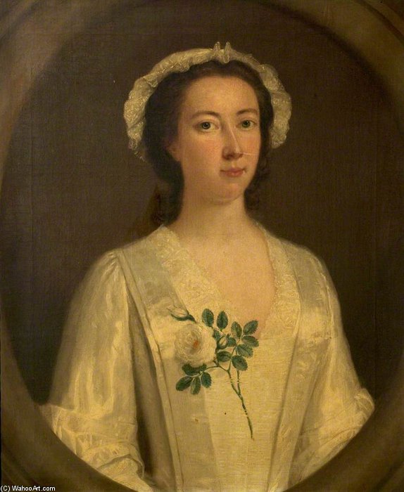 Portrait Of An Unknown Woman In White — Joseph Highmore