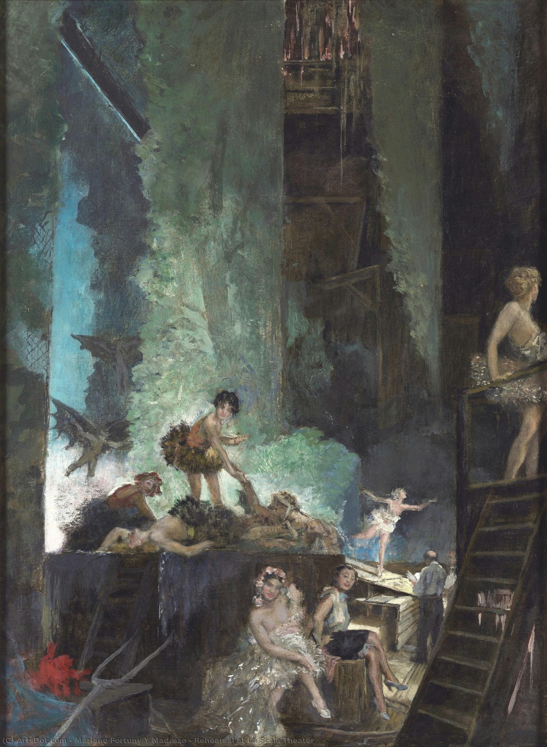Rehearsal At La Scala Theater — Mariano Fortuny