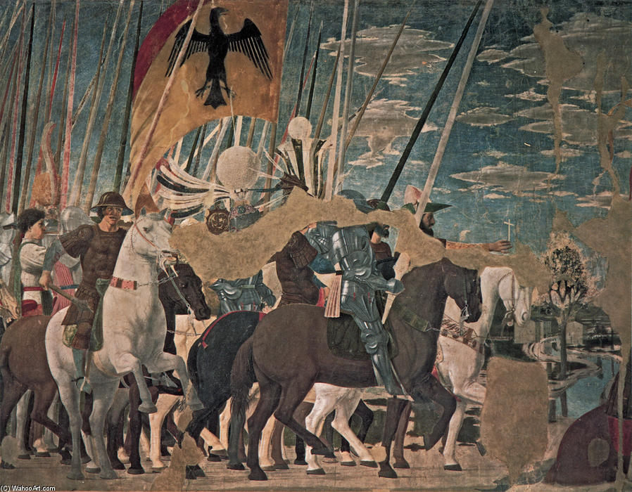 Constantine's Victory Over Maxentius (detail) — Piero Della Francesca