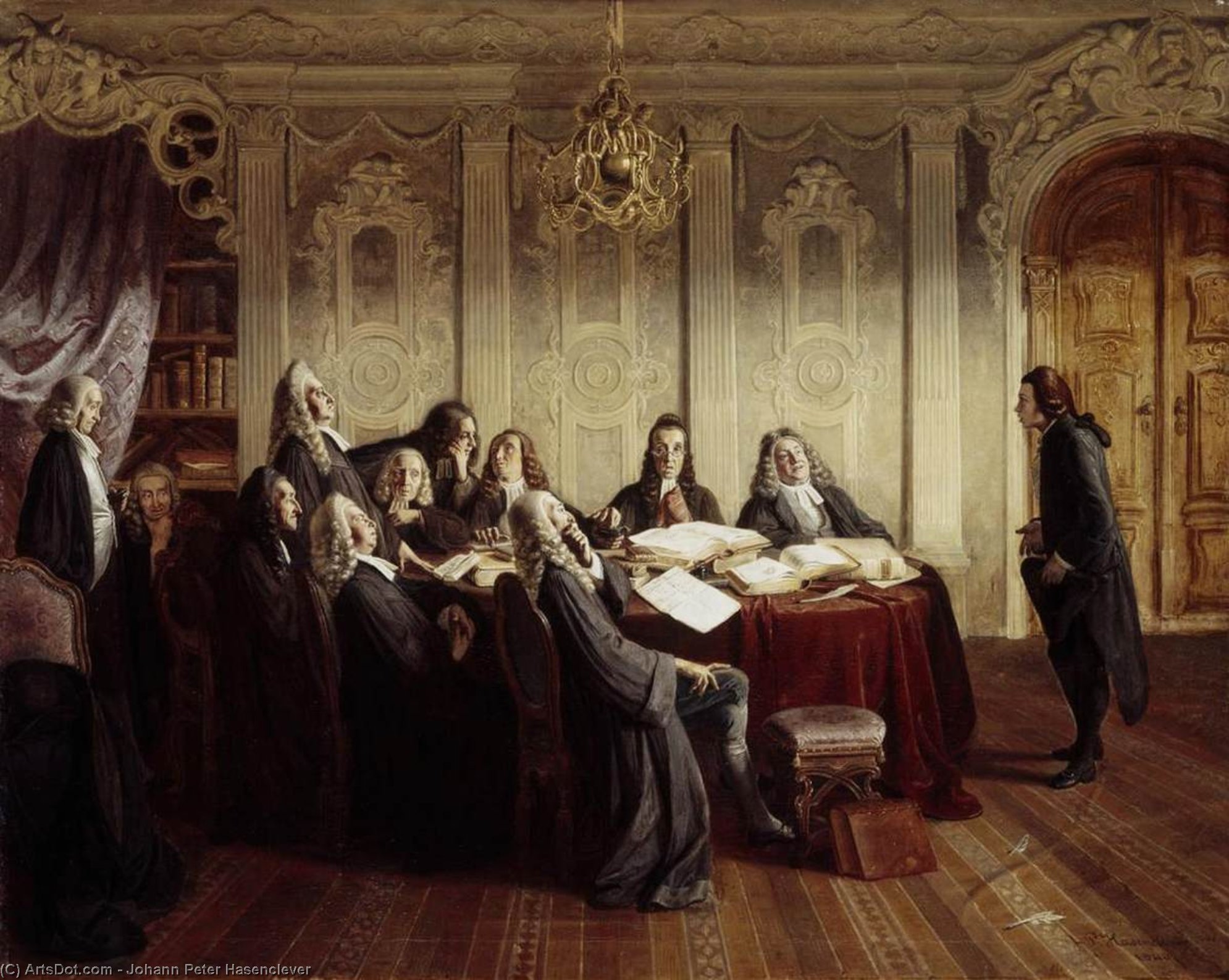 Hieronymus Jobs At His Exam — Johann Peter Hasenclever
