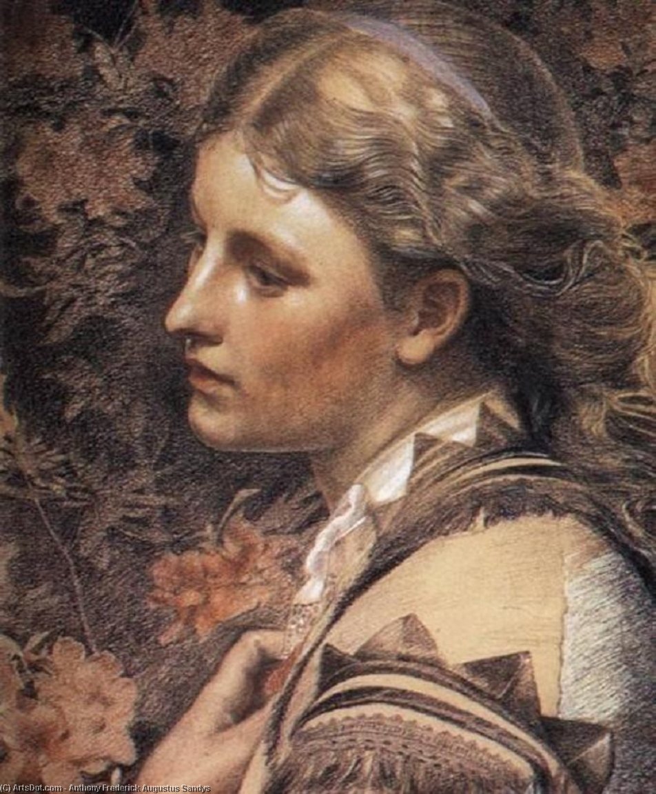 Portrait Of Mary Sandys — Anthony Frederick Augustus Sandys