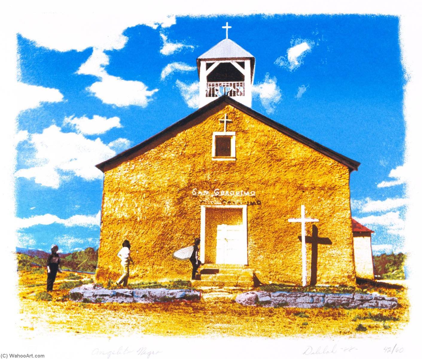 Angelito Negro, From The National Chicano Screenprint Taller, 1988 1989 — Delilah Montoya