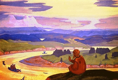 Procopius The Righteous Praying — Nicholas Roerich