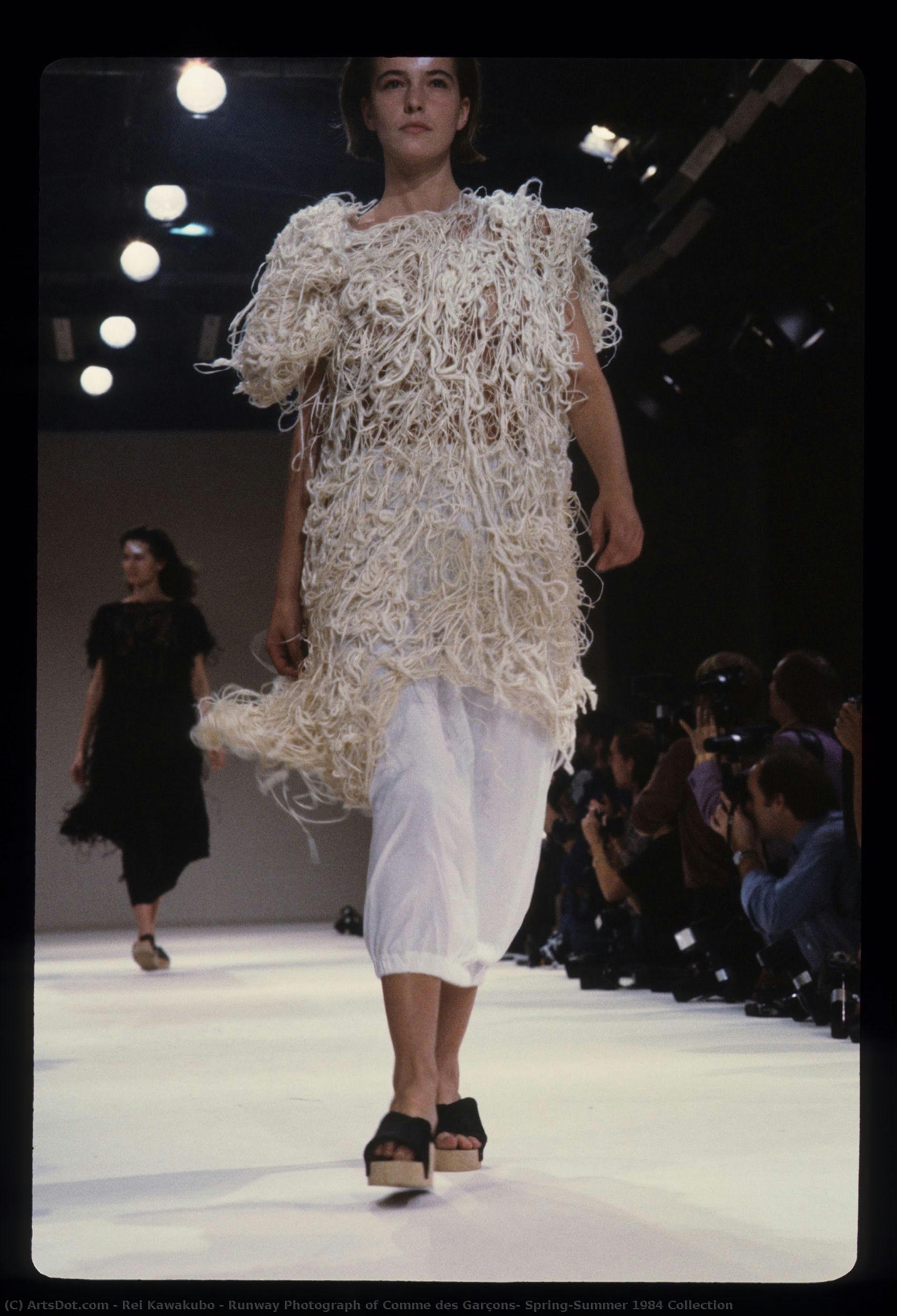 Runway Photograph Of Comme Des Garçons, Spring/summer 1984 Collection — Rei Kawakubo