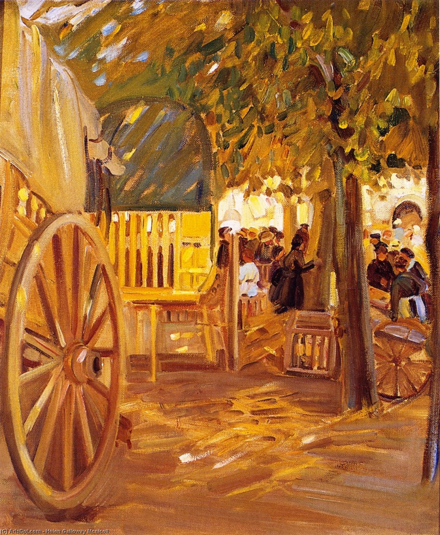 The Market Cart, Brittany — Helen Galloway Mcnicoll