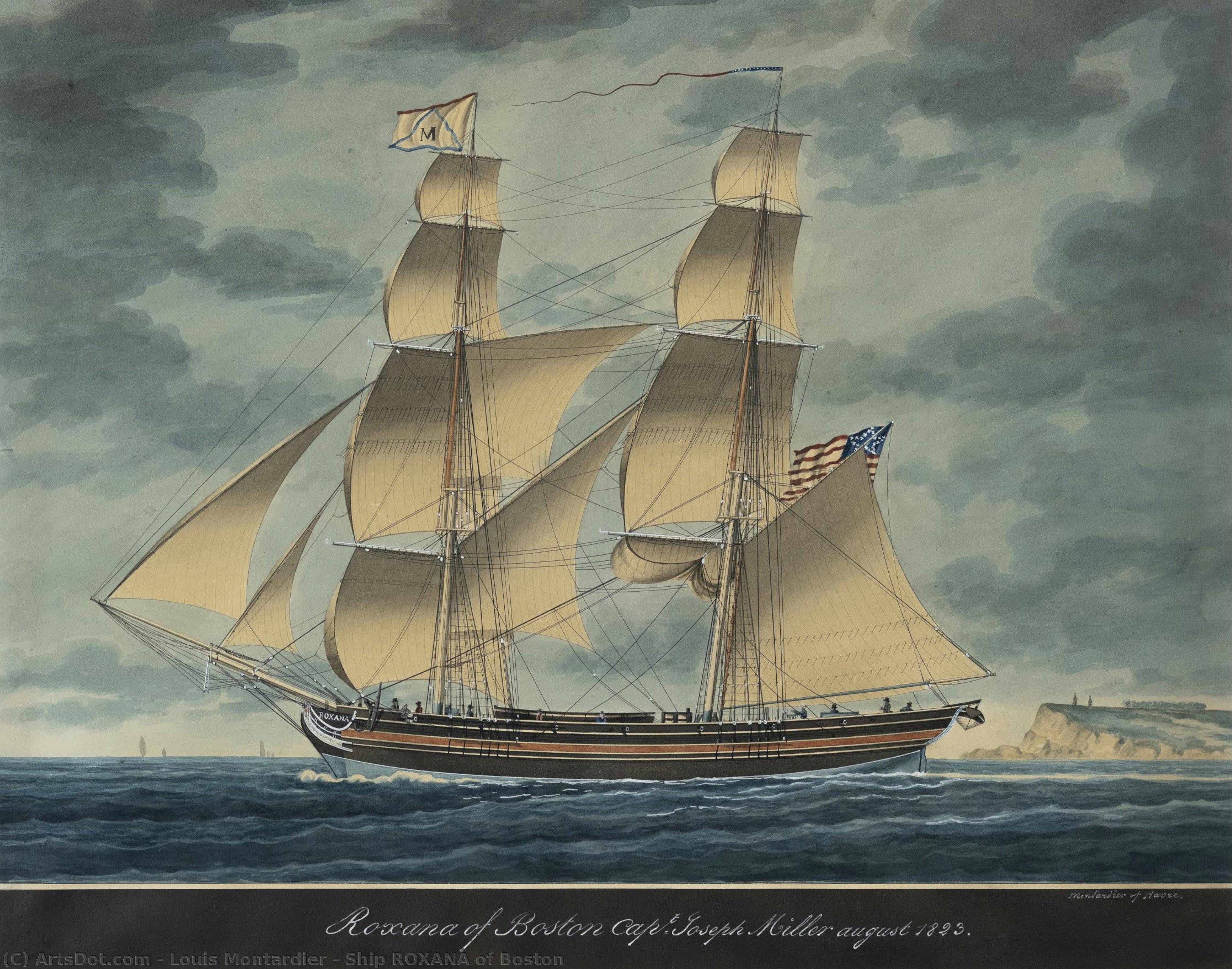 Ship Roxana Of Boston — Louis Montardier