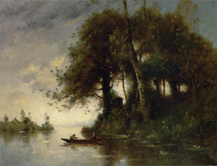 Landscape At The Water's Edge — Paul Désiré Trouillebert