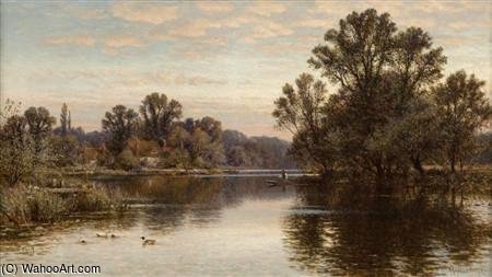 On The Thames At Pangbourne — Alfred I Glendening