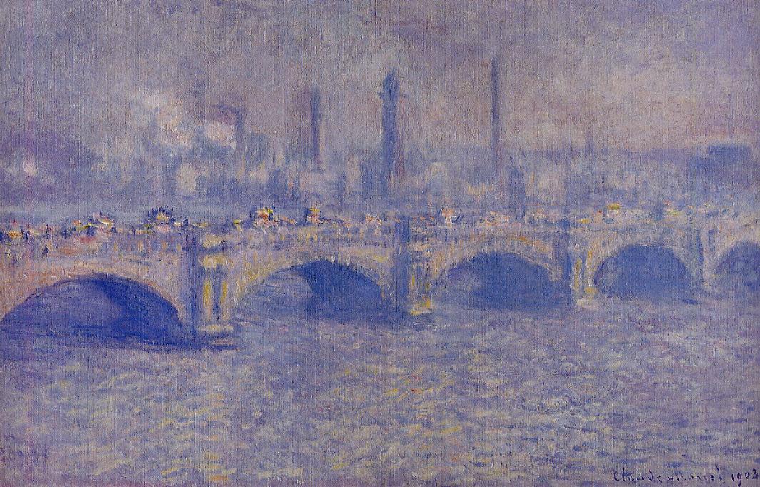 Waterloo Bridge, Sunlight Effect — Клод Моне