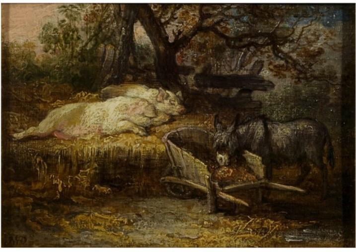 Donkey And Pigs — James Ward