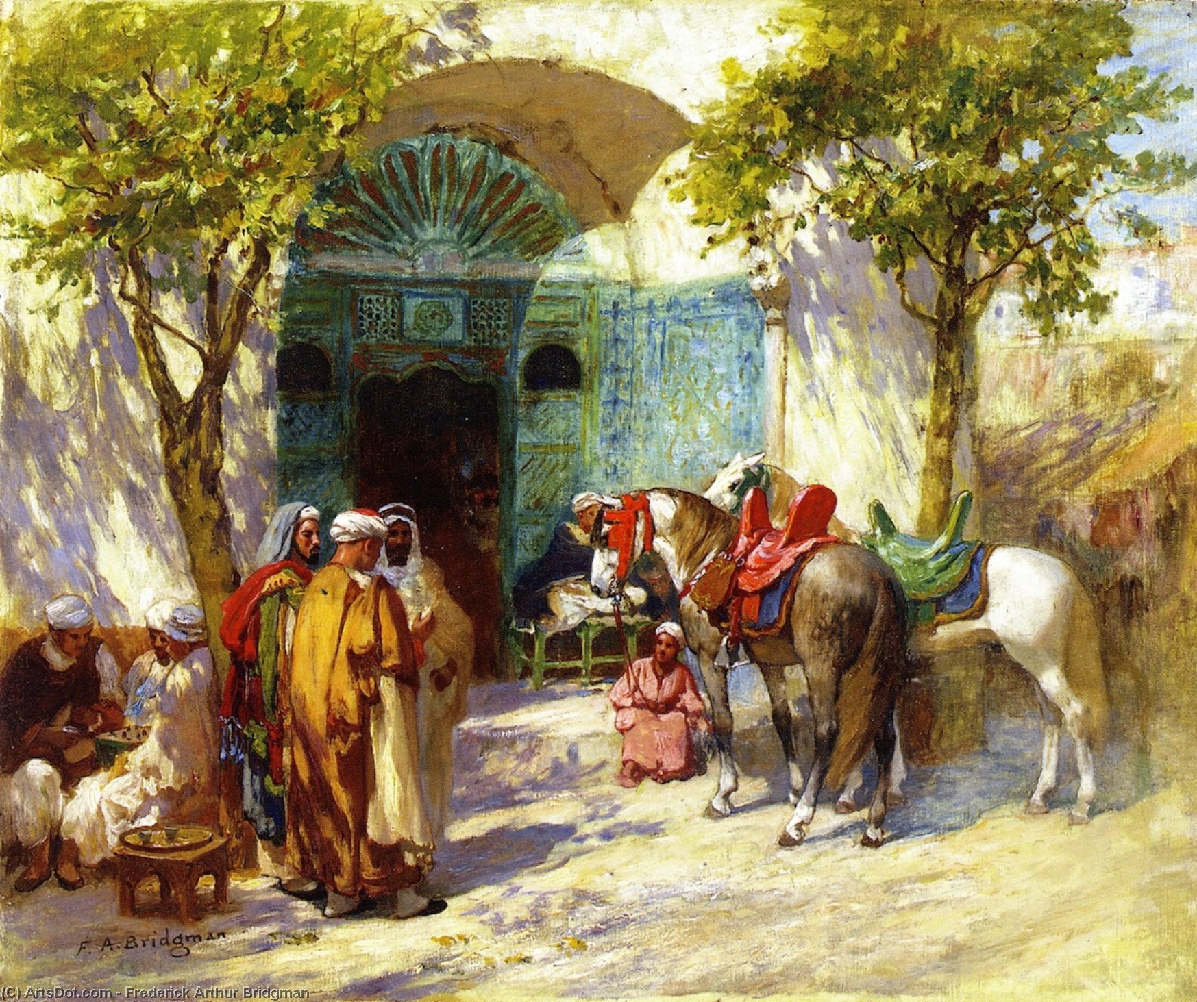 Outside The Mosque — Фредерик Артур Бриджман