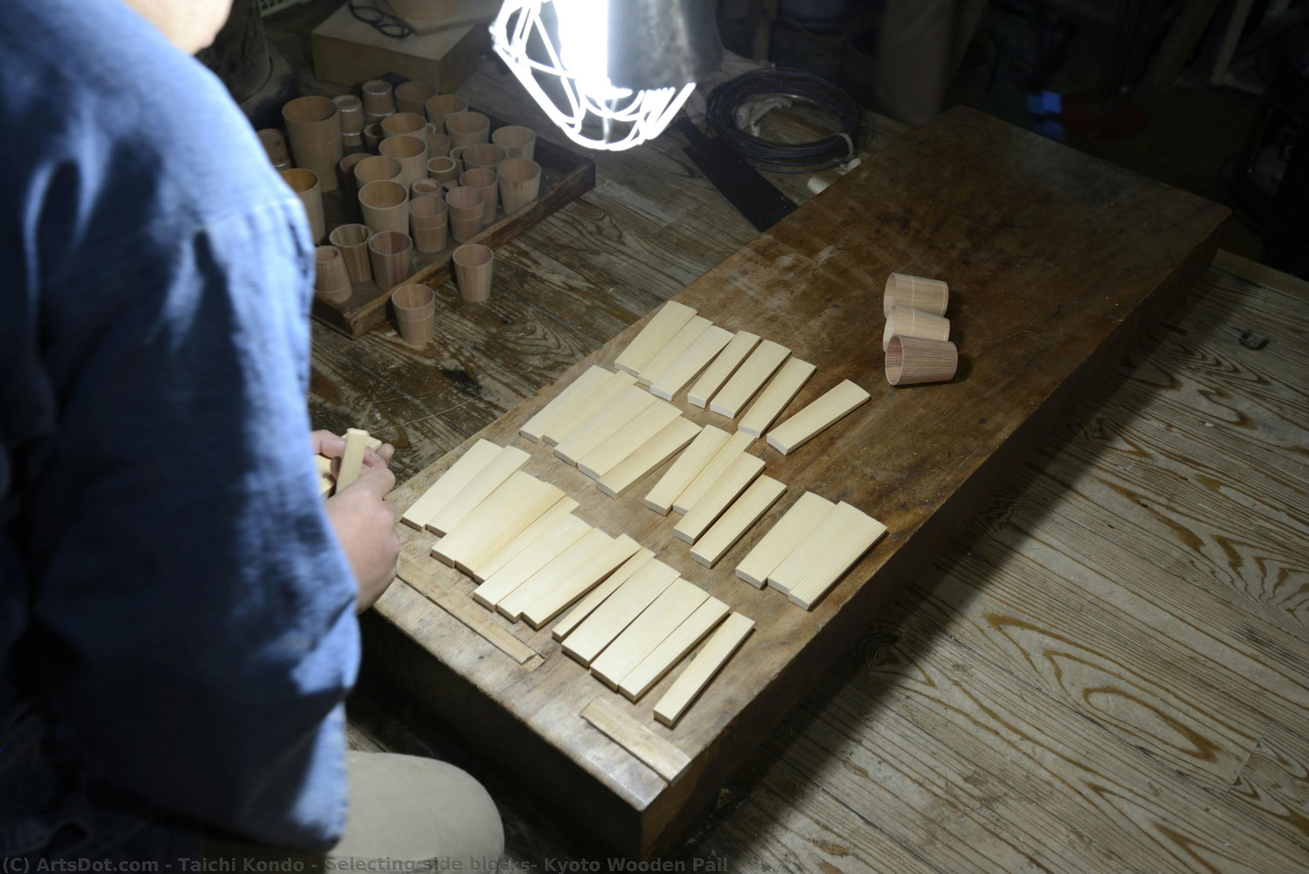 Selecting Side Blocks, Kyoto Wooden Pail — Taichi Kondo