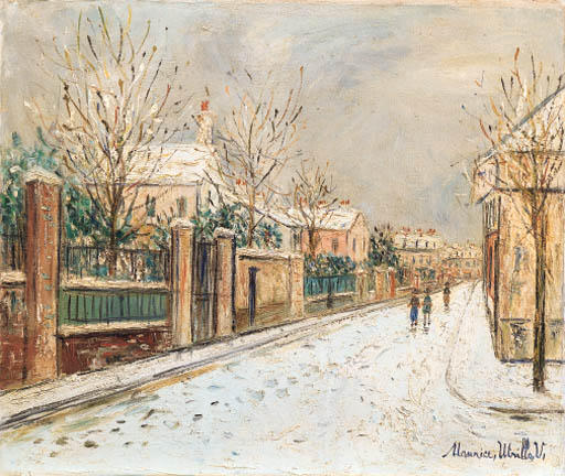 Suburban Street In The Snow — Maurice Utrillo