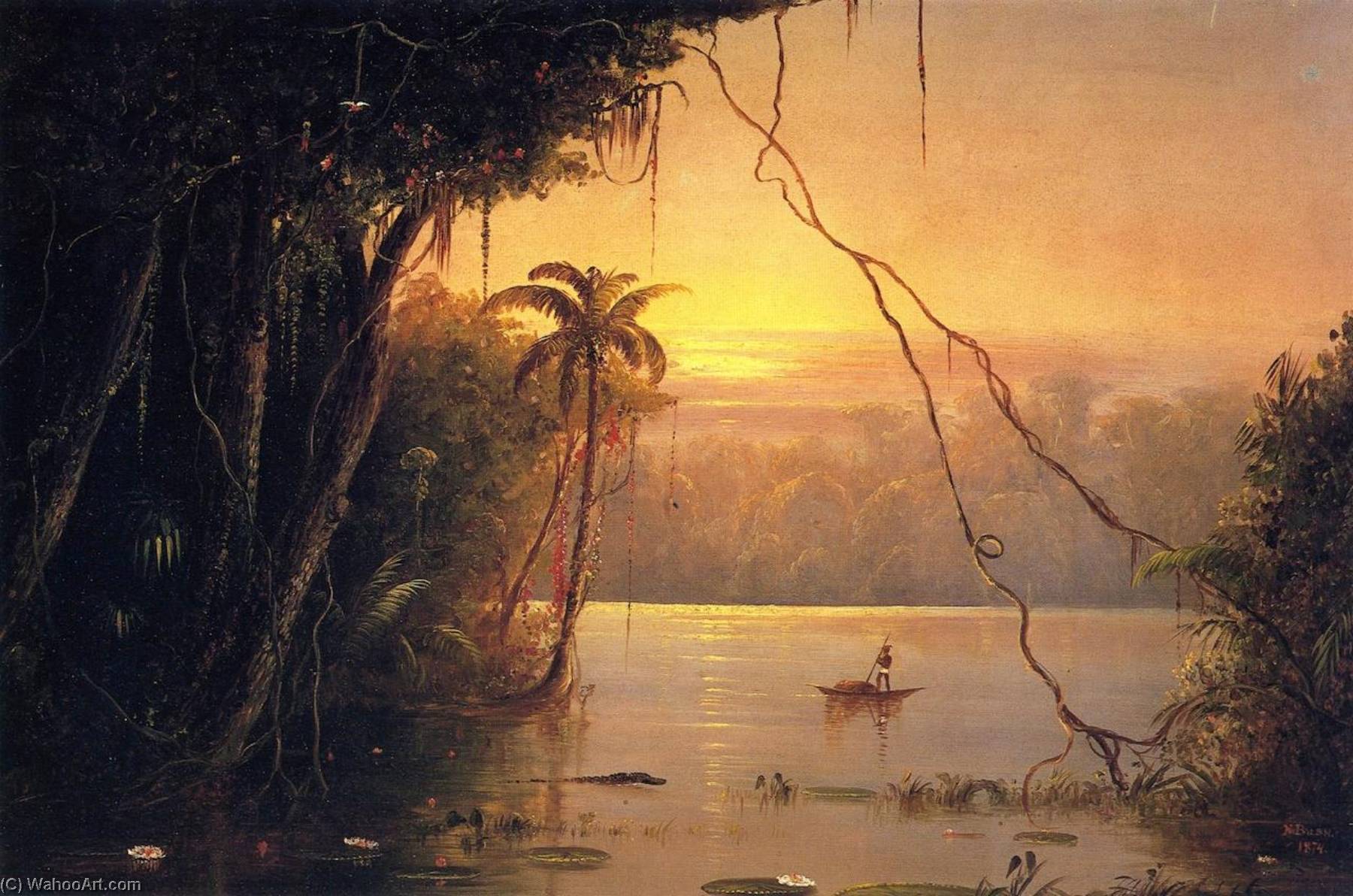 Jungle Scene, Sunset — Norton Bush