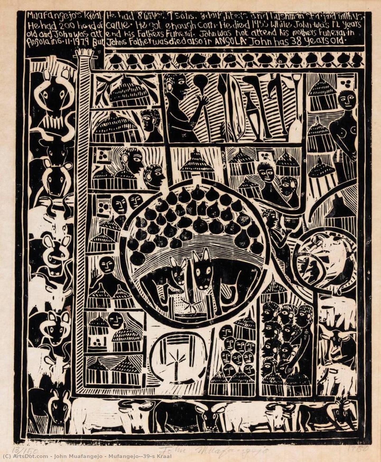 Mufangejo's Kraal — John Muafangejo