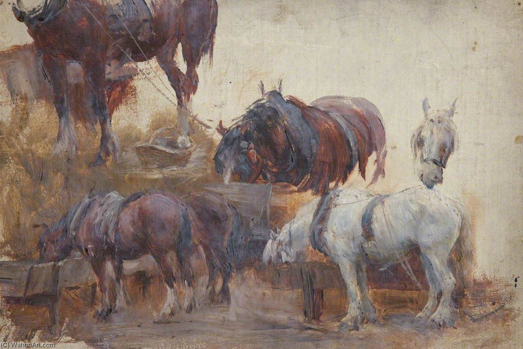 Studies Of Farm Horses — William Darling Mckay