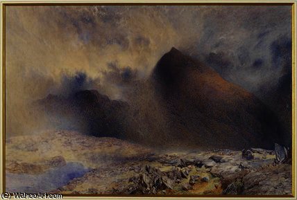 Mount Snowdon Through Clearing Clouds — Alfred William Hunt