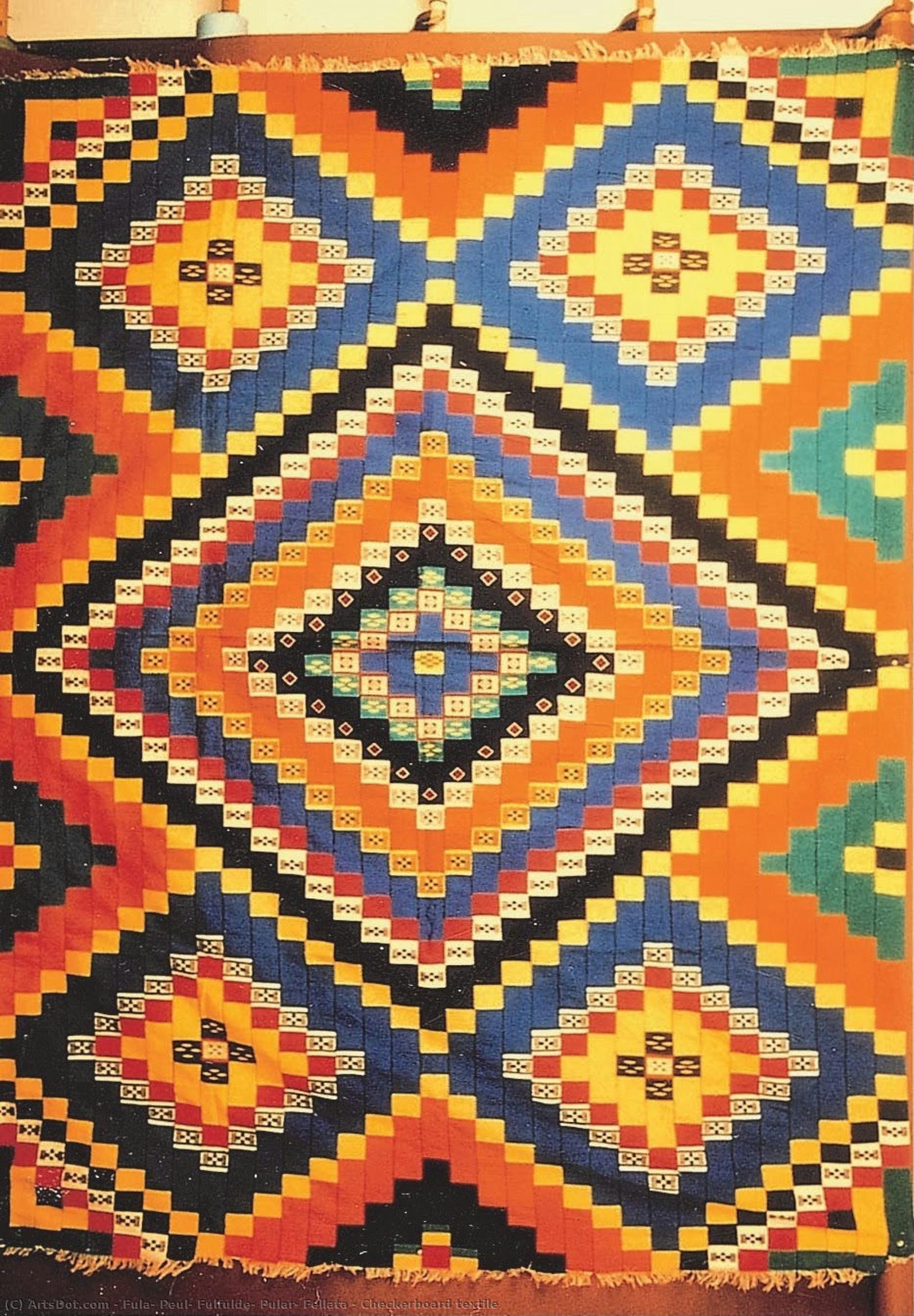 Checkerboard Textile — Fula, Peul, Fulfulde, Pular, Fellata