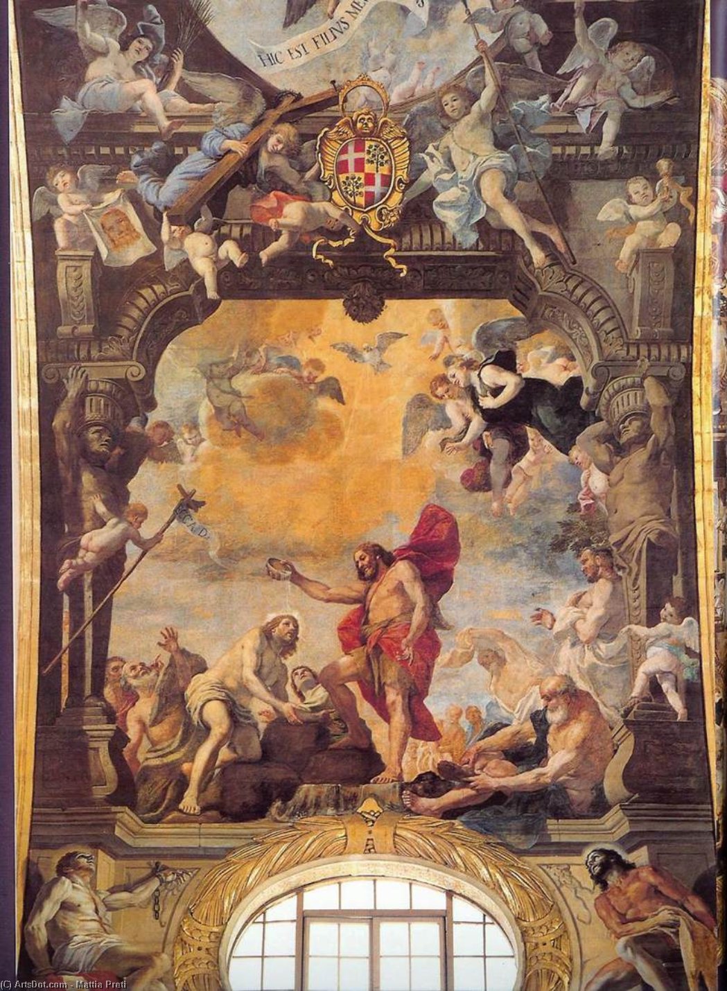 The Baptism Of Christ — Mattia Preti