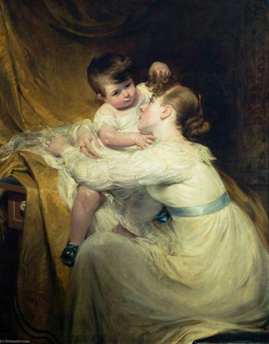 Harriet Hilton (1791–1866) And Child (helen Hilton, 1811–1873) — William Hilton Ii