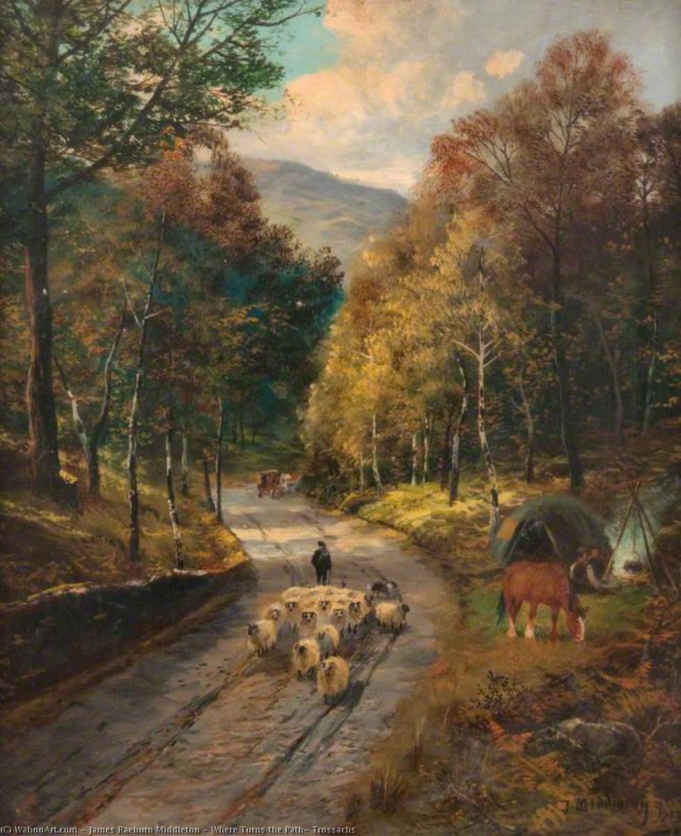 Where Turns The Path, Trossachs — James Raeburn Middleton