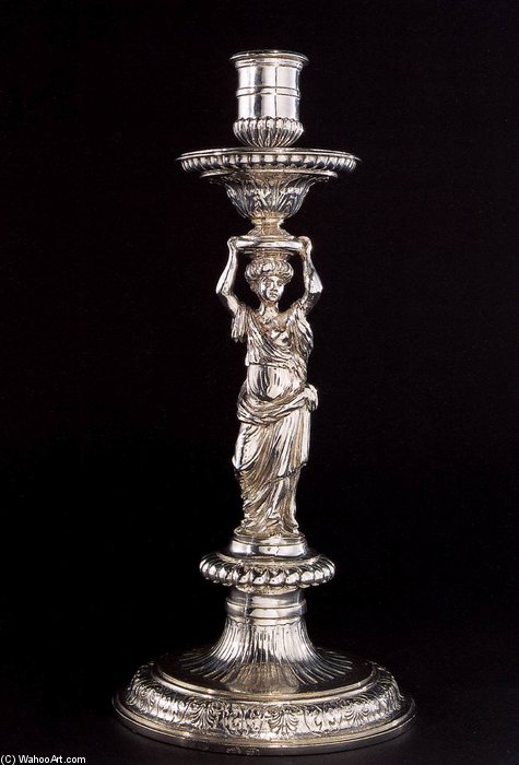 Silver Candlestick — Jacob Van Walscapelle